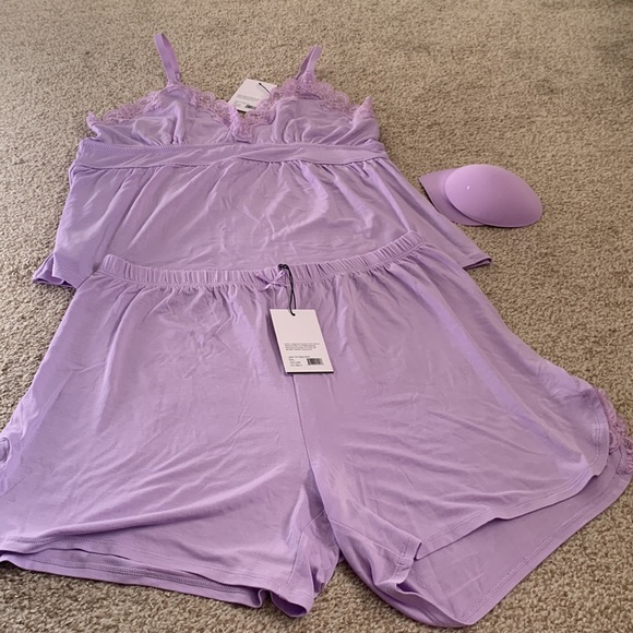 NWT Knix Lace Trim Modal Sleep set in Lavender - Picture 4 of 5